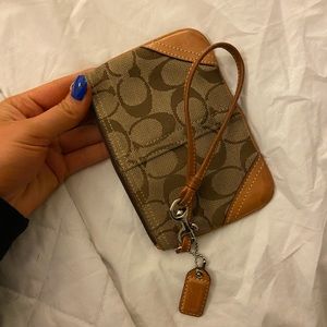 Vintage coach coin wristlet